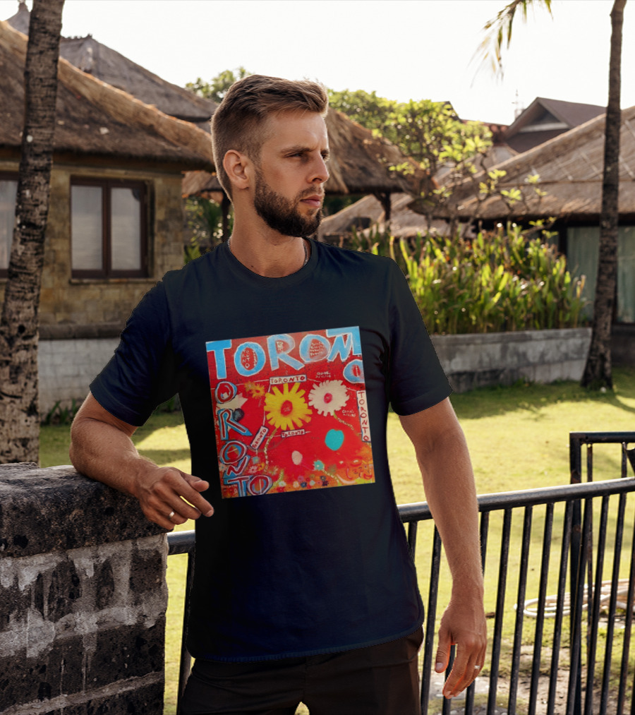 Toronto Floral By Ceare Painting Colorful Flowers T-Shirt