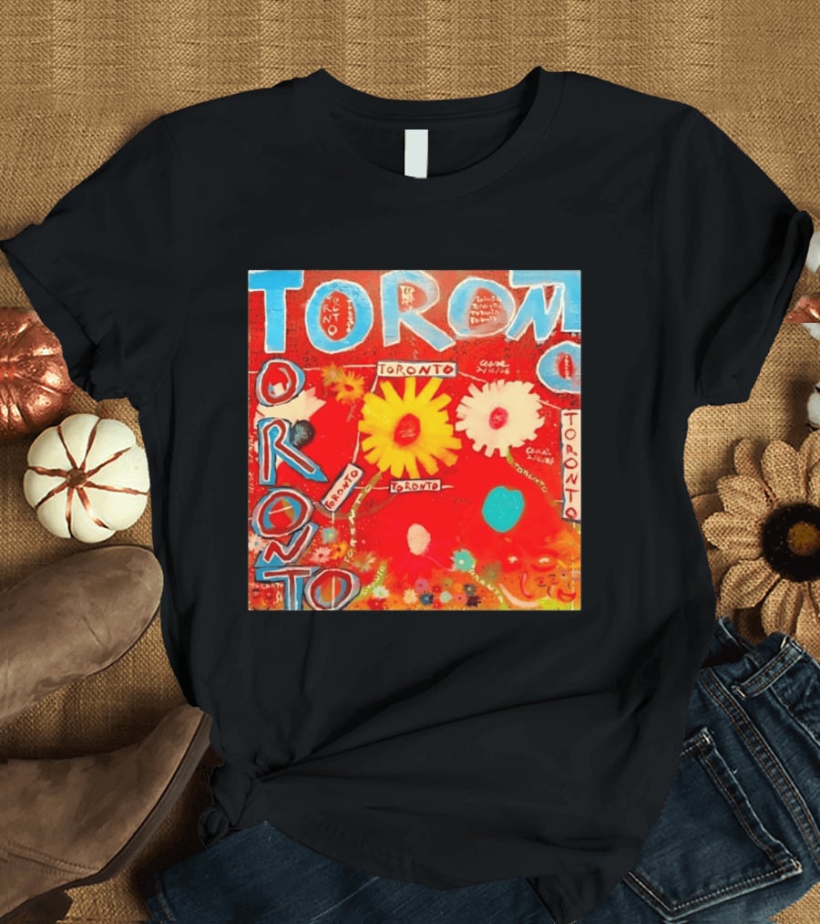 Toronto Floral By Ceare Painting Colorful Flowers T-Shirt