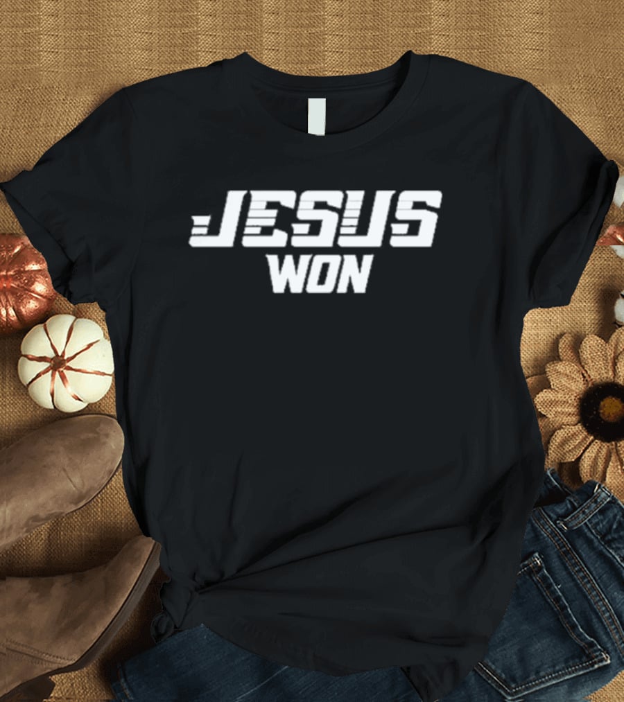 Grand Canyon Baseball Jesus Won Text Christian T-Shirt