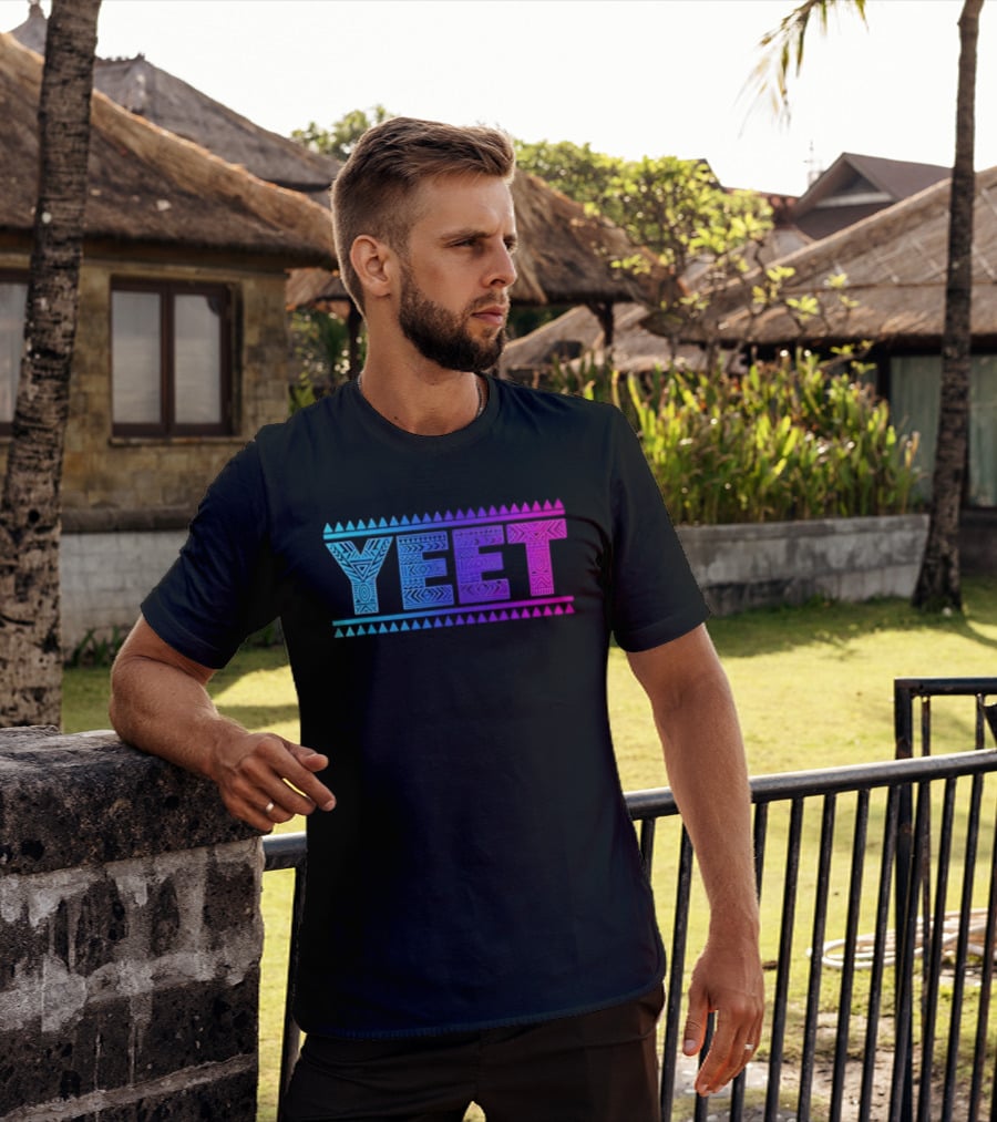 YEET Tribal Slang Gradient T-Shirt