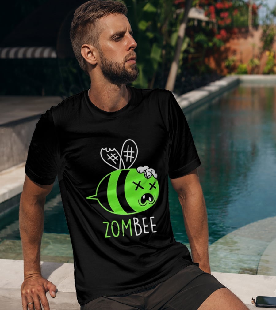 Zombee Brainy Undead Insect Horror Bee T-Shirt