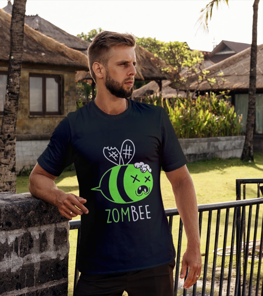 Zombee Brainy Undead Insect Horror Bee T-Shirt