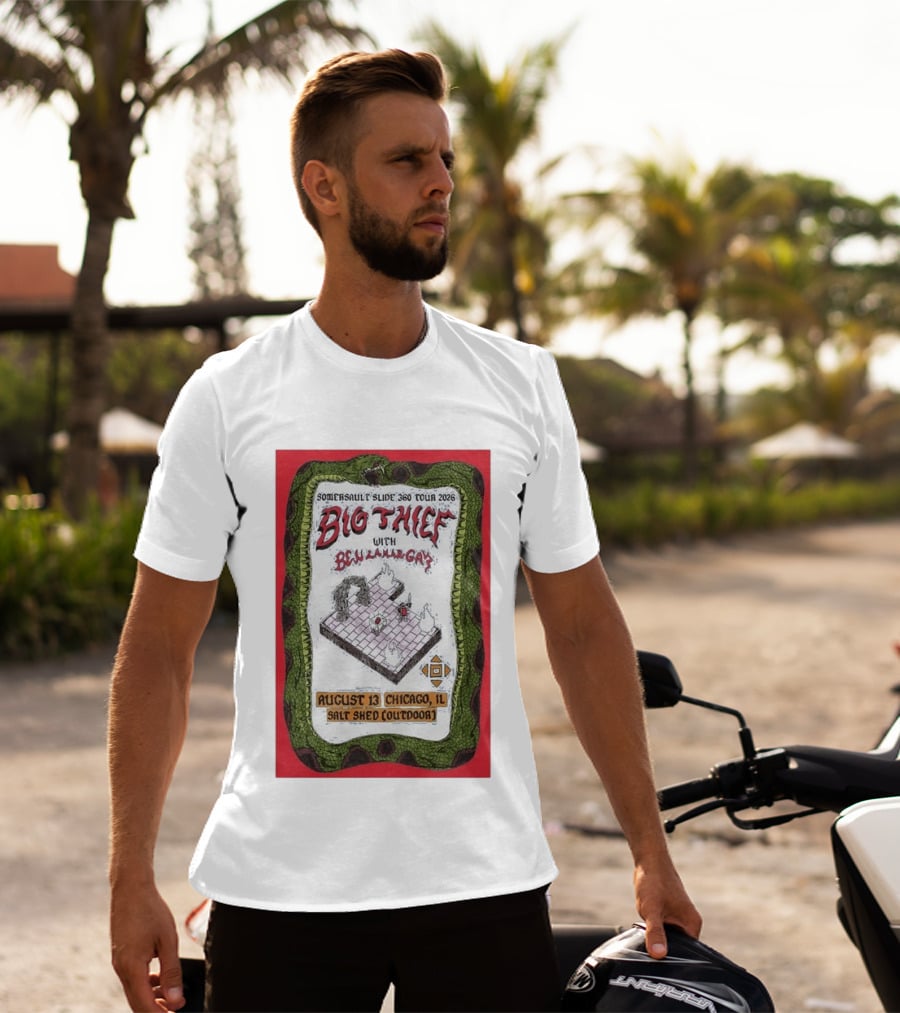 Somersault'slide 360 Tour 2026 Big Thief With Ben Lamar Gay August 13 Chicago Salt Shed Outdoor T-Shirt