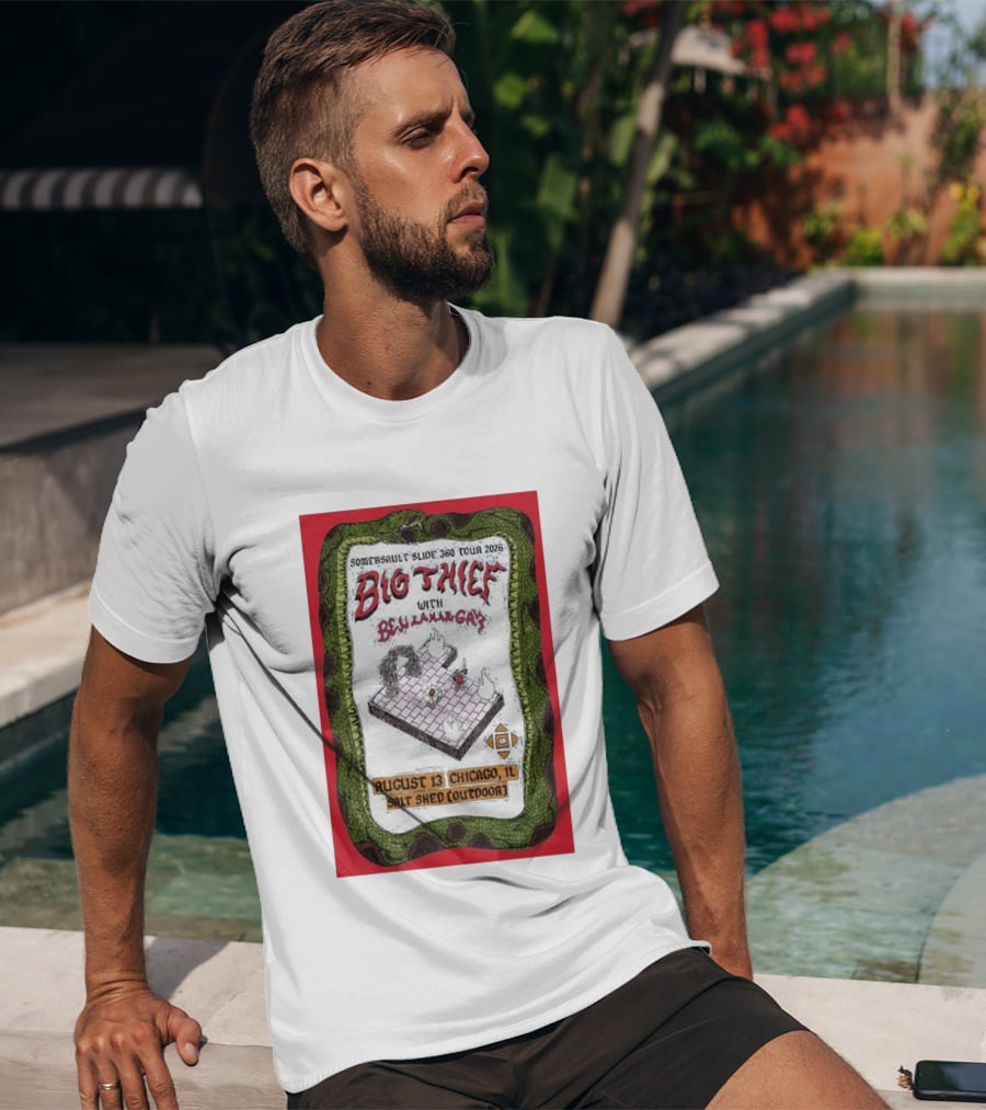 Somersault'slide 360 Tour 2026 Big Thief With Ben Lamar Gay August 13 Chicago Salt Shed Outdoor T-Shirt