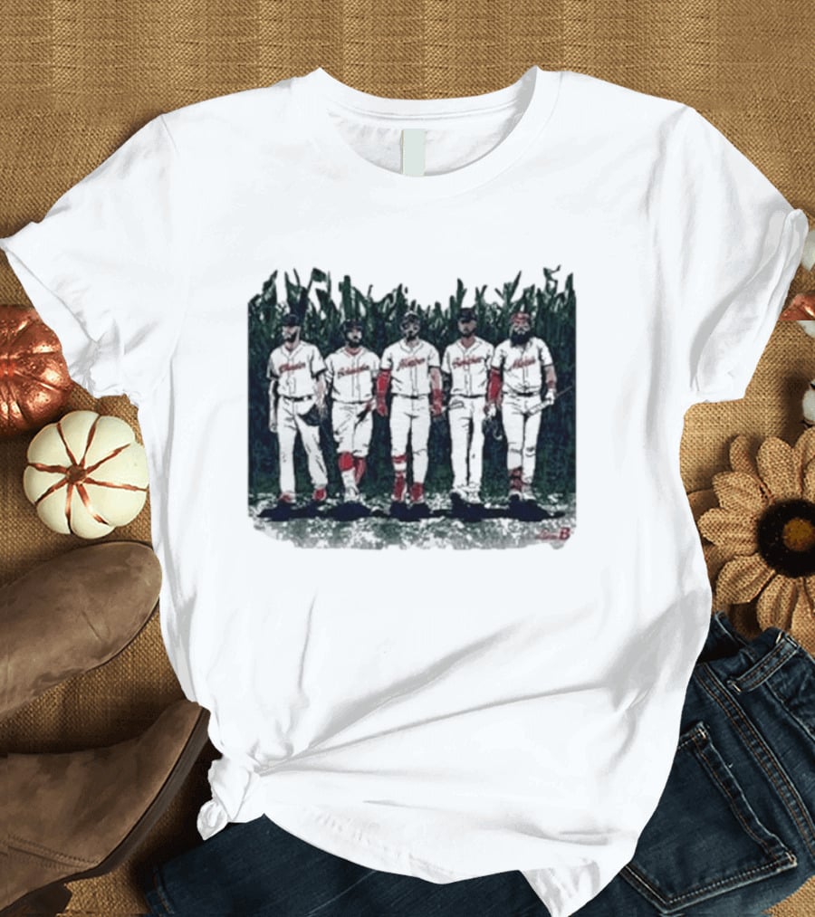 Boston Baseball Is This Heaven Field Of Dreams Players Cornfield T-Shirt