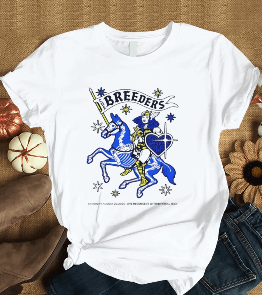 Saturday August 22 2026 The Breeders Live In Concert With Special Guest Imperial Teen T-Shirt