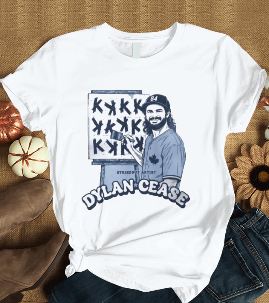 Dylan Cease Strikeout Artist Happy Little K's Baseball Painting T-Shirt