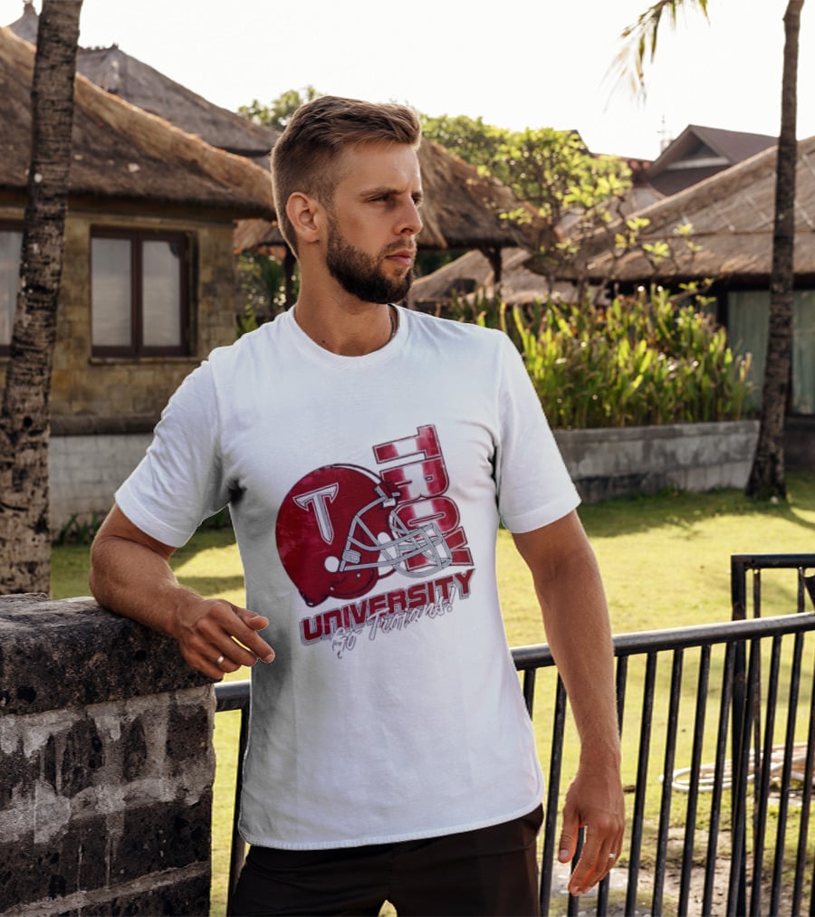 Troy Trojans University Go Trojans Football Helmet T T-Shirt