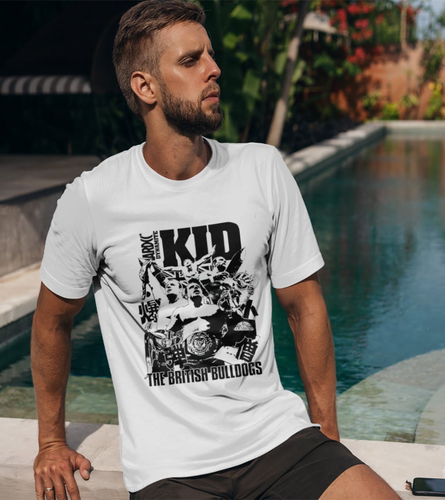 Dynamite Kid The British Bulldogs WWE Wrestling Cult T-Shirt
