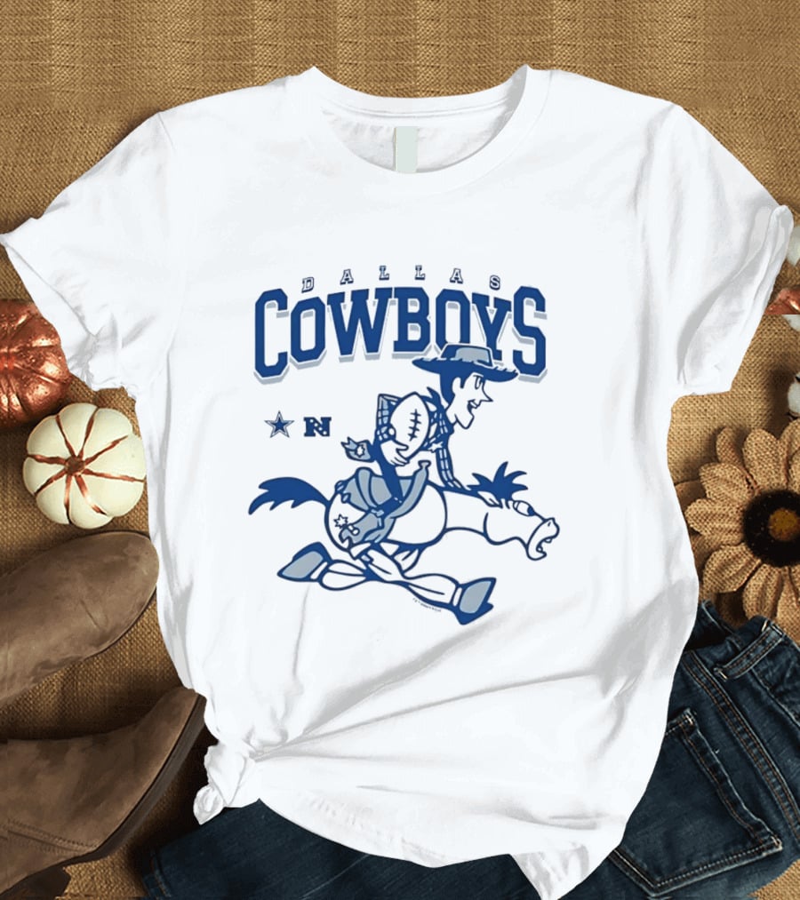 Woody Bullseye Dallas Cowboys Disney Mashup NFC Football T-Shirt