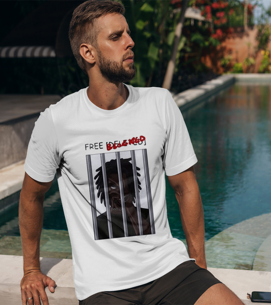 Free Blocked The Commissary Villain Dept Character Behind Bars T-Shirt