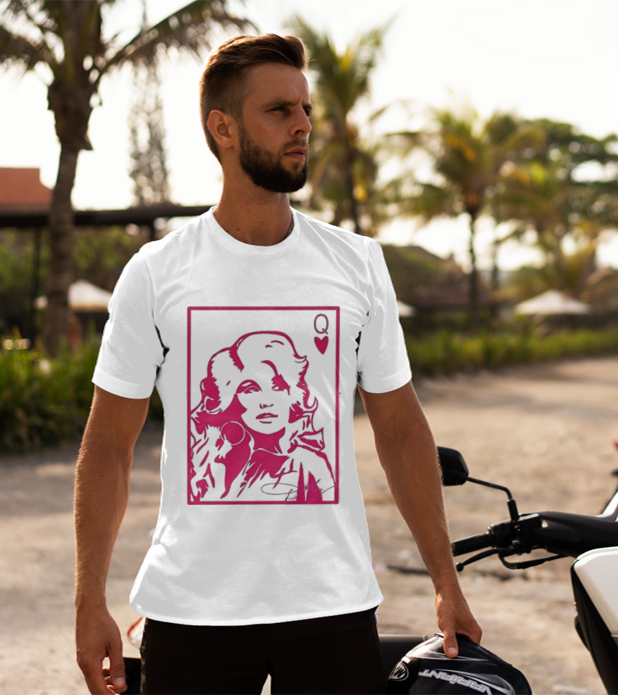 Dolly Parton Queen Of Hearts Playing Card Country Music T-Shirt