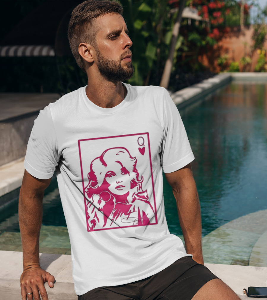Dolly Parton Queen Of Hearts Playing Card Country Music T-Shirt