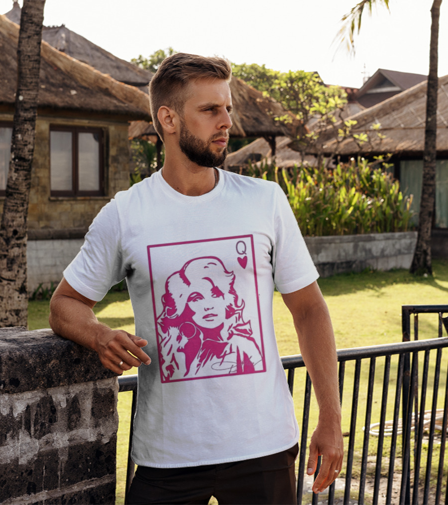 Dolly Parton Queen Of Hearts Playing Card Country Music T-Shirt