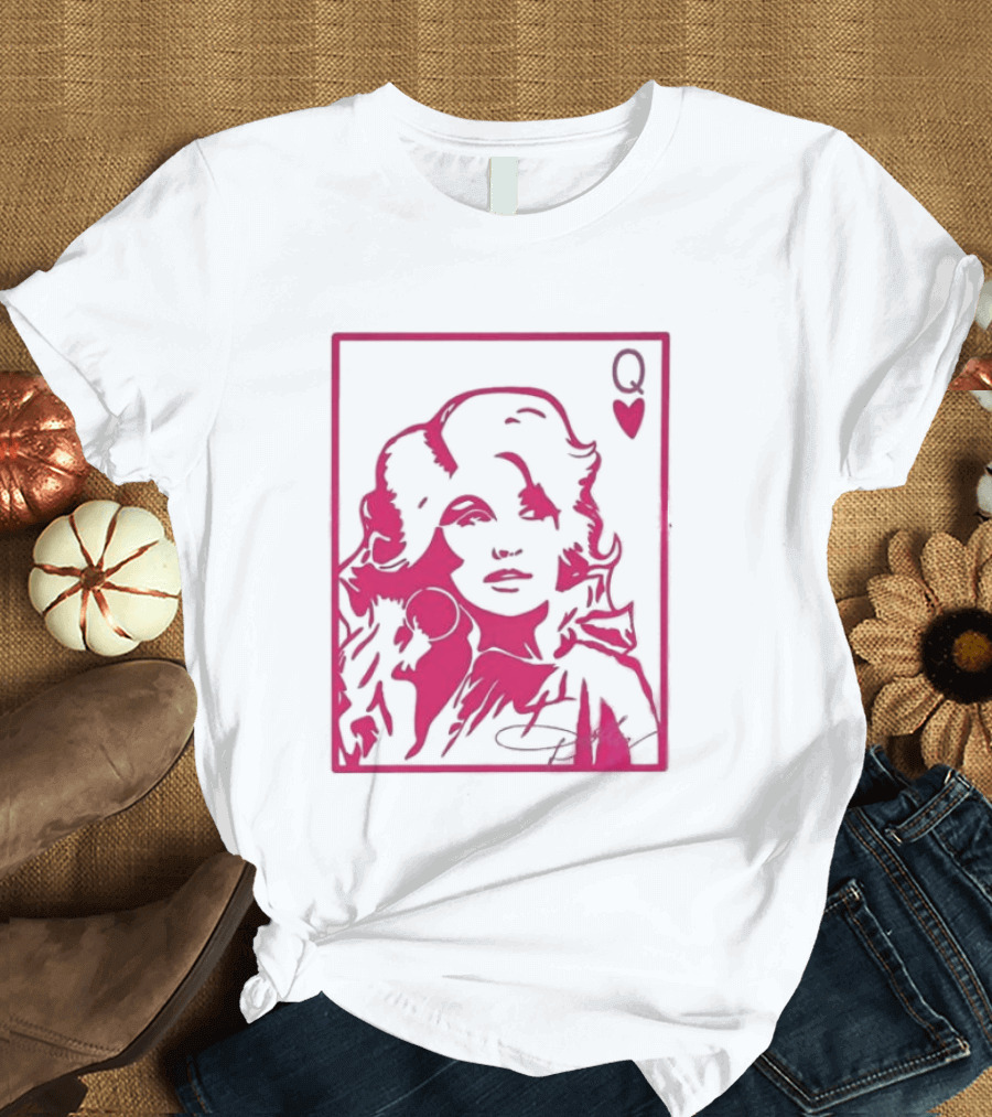 Dolly Parton Queen Of Hearts Playing Card Country Music T-Shirt