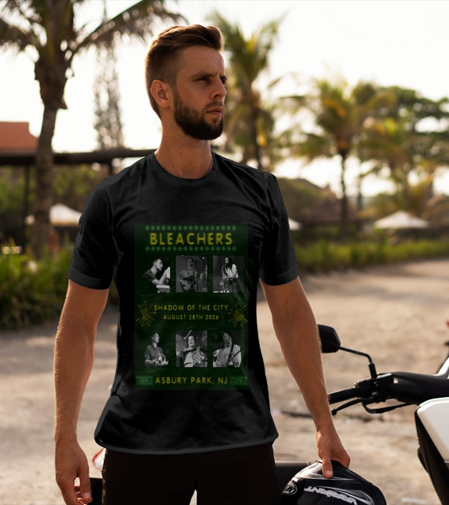 Bleachers Shadow Of The City Asbury Park NJ August 28th 2026 T-Shirt