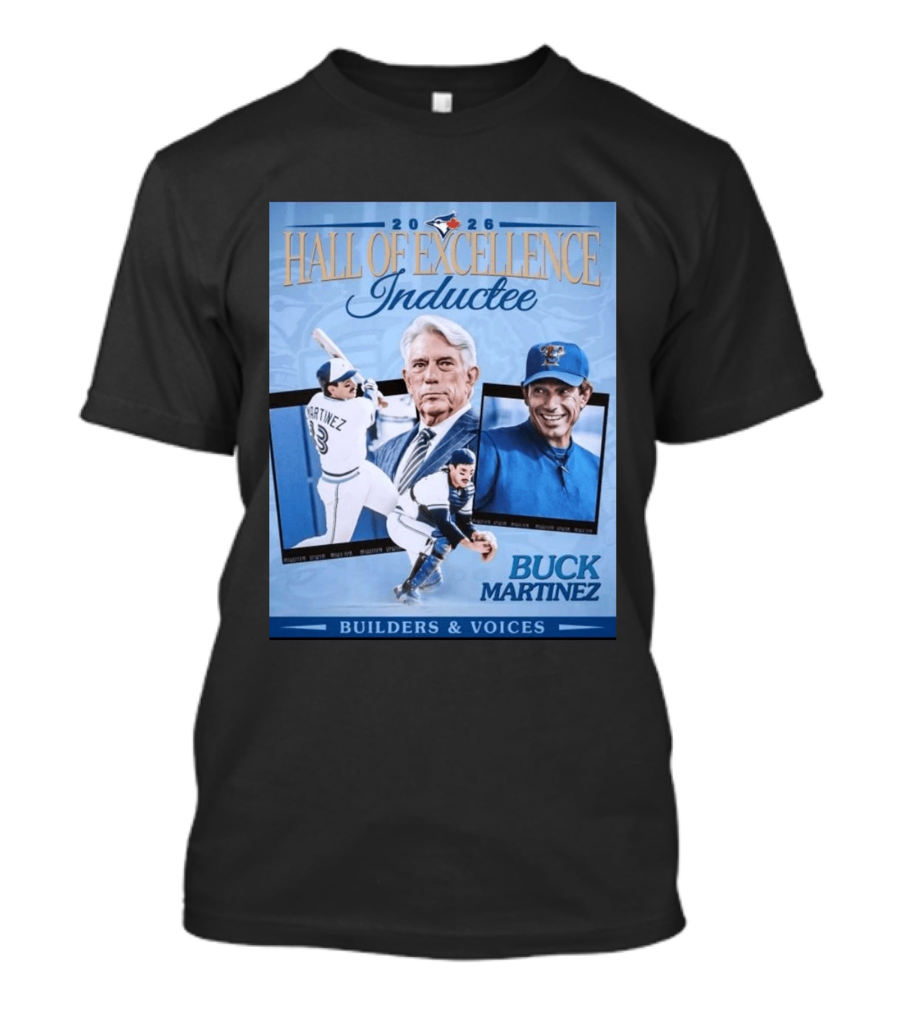 2026 Hall Of Excellence Inductee Buck Martinez Builders & Voices T-Shirt