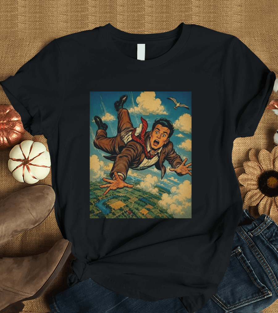 Musicians Of Threads Comic Superhero Falling Sky Adventure T-Shirt