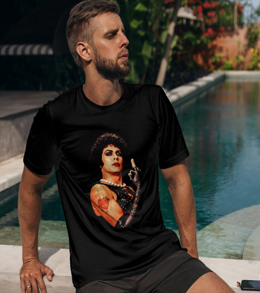 Dr Frank N Furter Rocky Horror Picture Show Boss Heart Tattoo T-Shirt