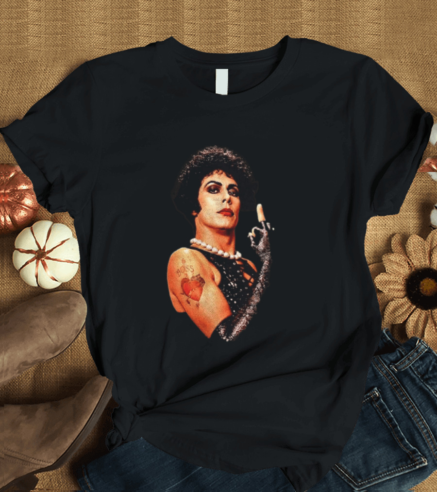 Dr Frank N Furter Rocky Horror Picture Show Boss Heart Tattoo T-Shirt