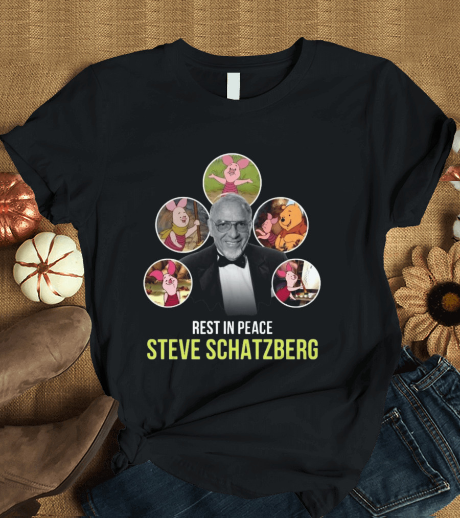 Rest In Peace Steve Schatzberg The Beloved Voice Of Piglet With Classic Piglet Images T-Shirt