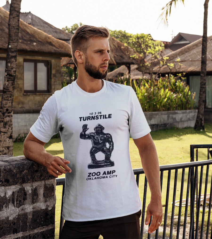 10326 Turnstile Zoo Amp Oklahoma City Gorilla Statue T-Shirt