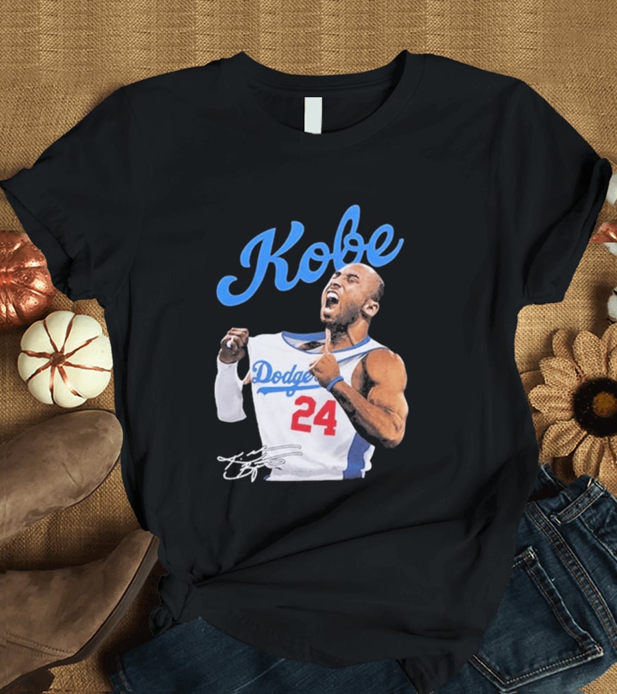 House Of Tees Kobe Bryant Dodgers 24 Jersey Image T-Shirt