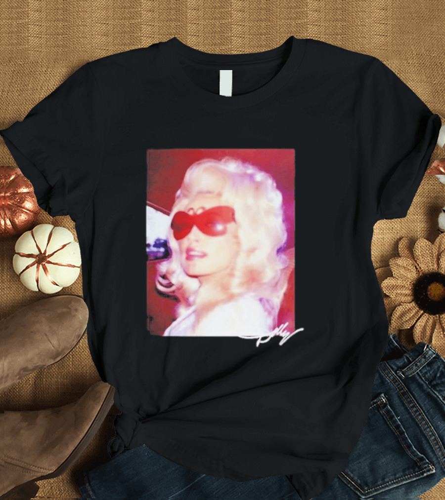 Dolly Parton Iconic Vintage Style With Red Sunglasses T-Shirt