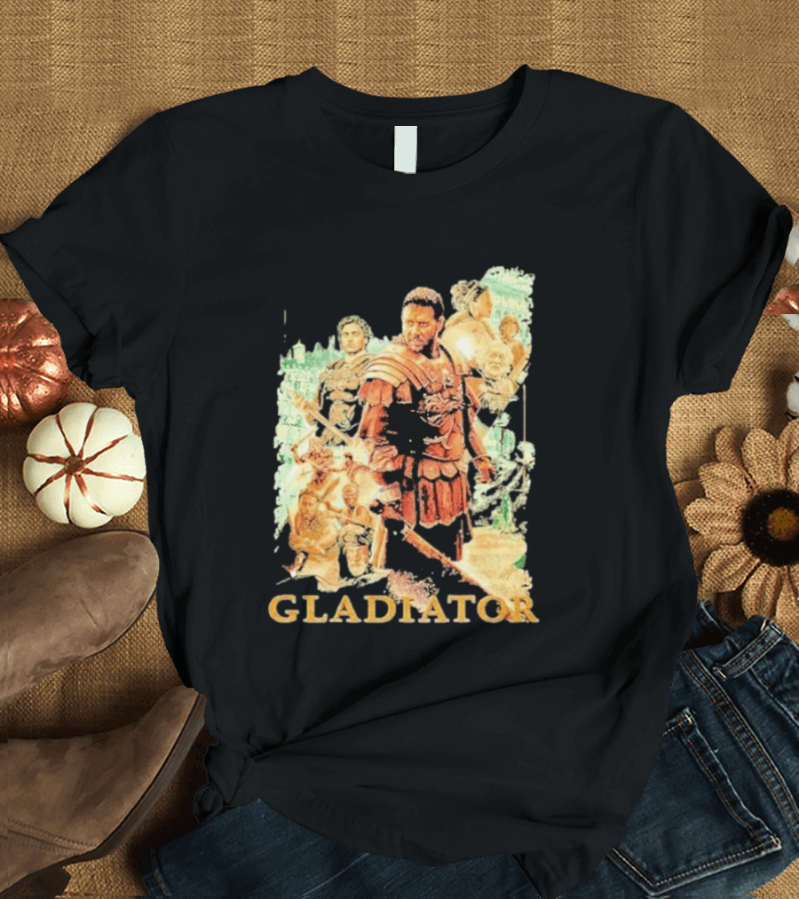 Gladiator Maximus Collage Russell Crowe Roman Warrior Epic T-Shirt