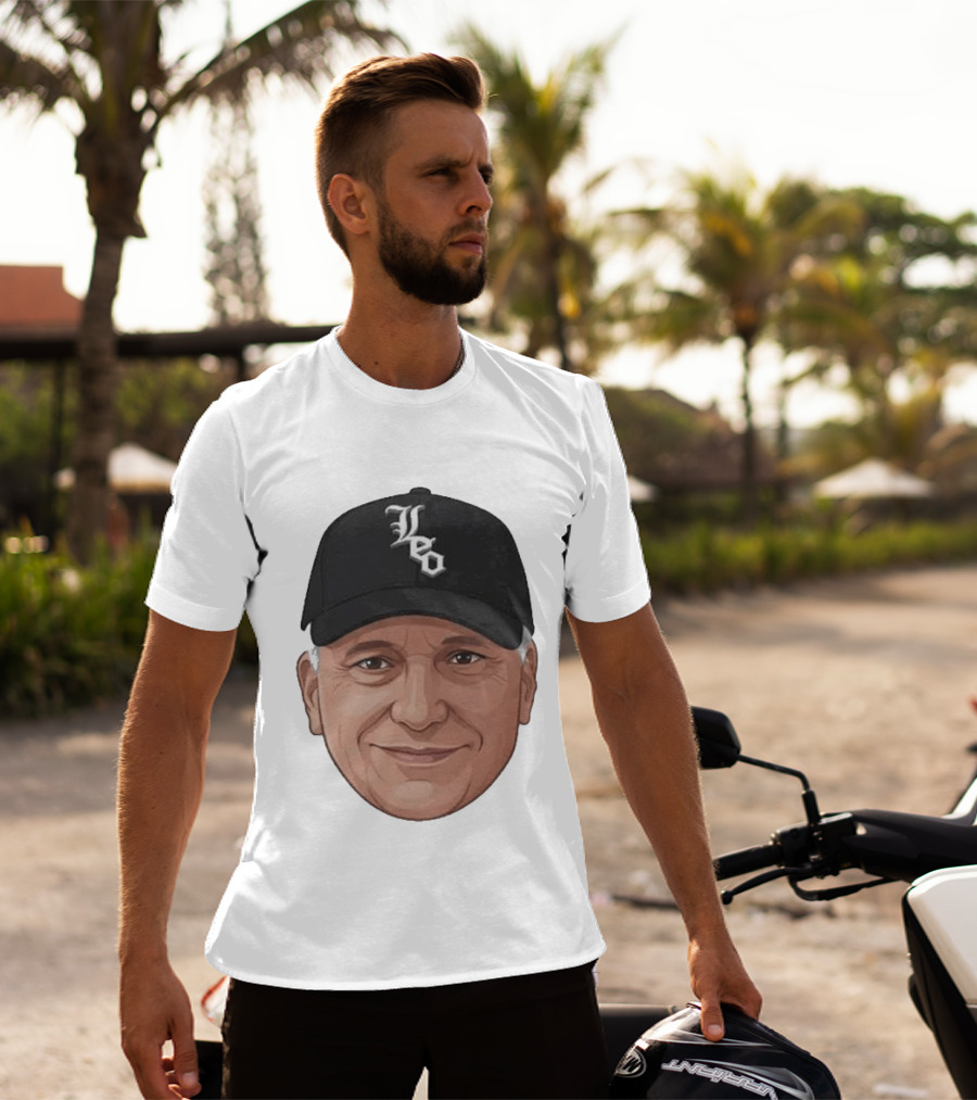 Pope Leo Face Cap Chicago White Sox T-Shirt