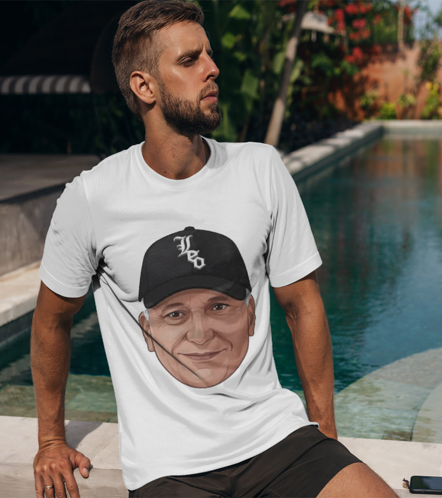 Pope Leo Face Cap Chicago White Sox T-Shirt