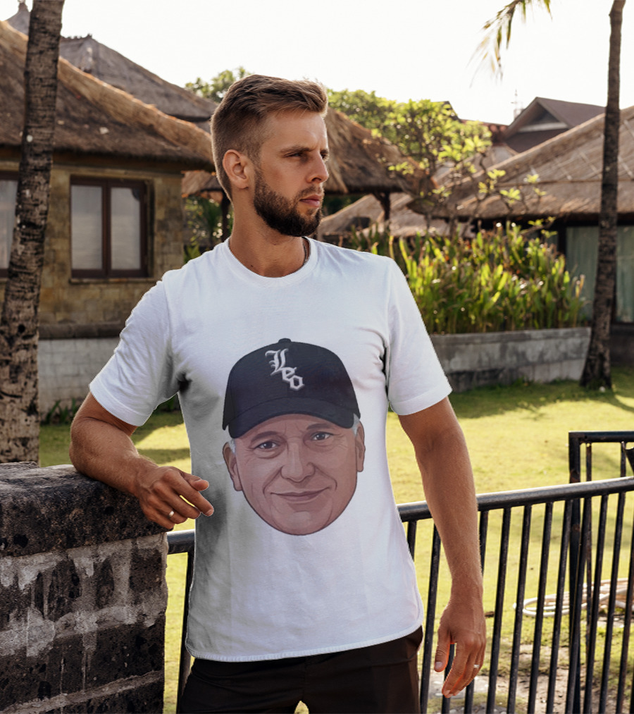 Pope Leo Face Cap Chicago White Sox T-Shirt