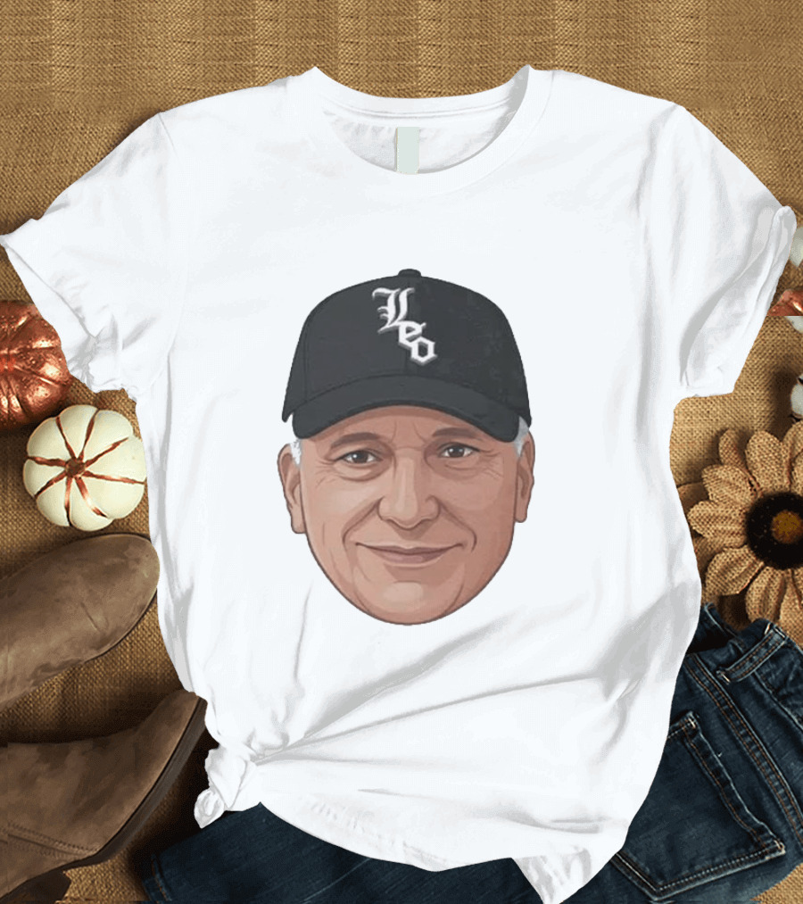 Pope Leo Face Cap Chicago White Sox T-Shirt