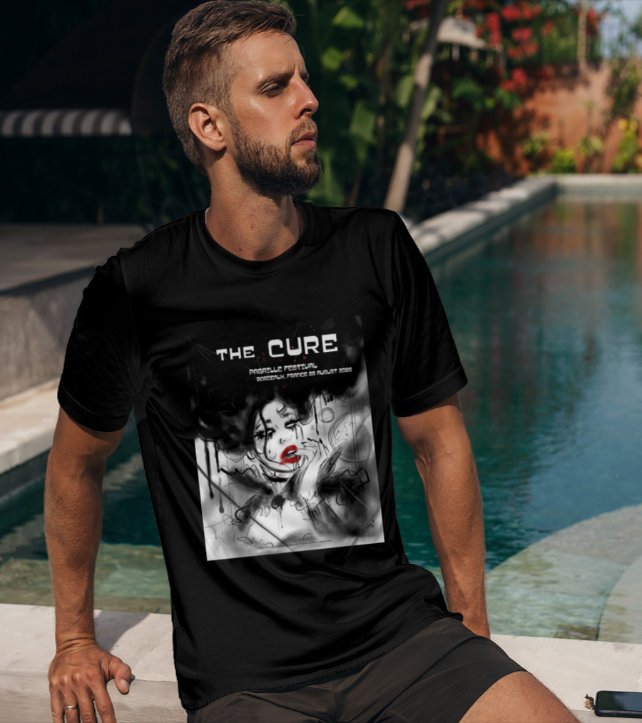 The Cure Pagaille Festival Bordeaux France 28 August 2026 Event T-Shirt