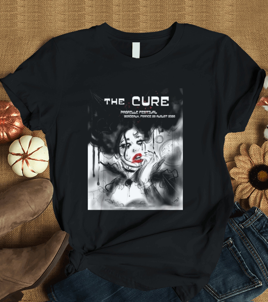 The Cure Pagaille Festival Bordeaux France 28 August 2026 Event T-Shirt