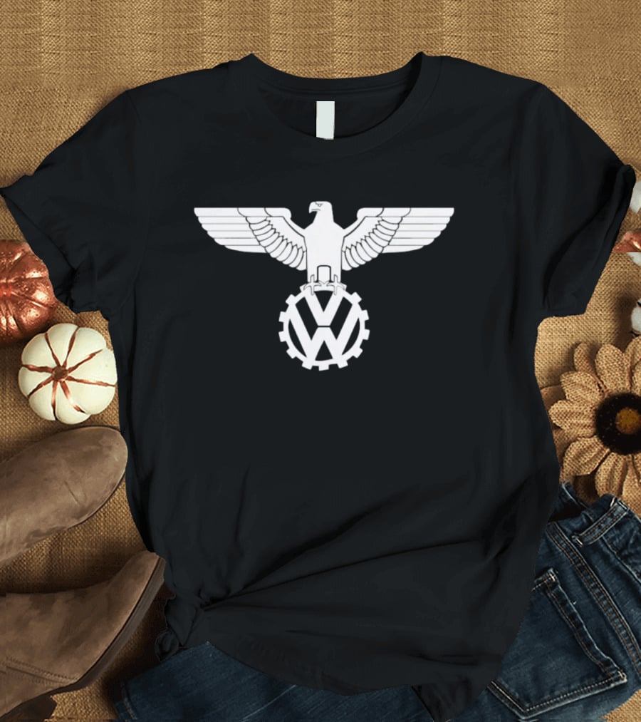 Volkswagen Eagle VW Automotive Emblem Icon With Cogwheel Wings T-Shirt