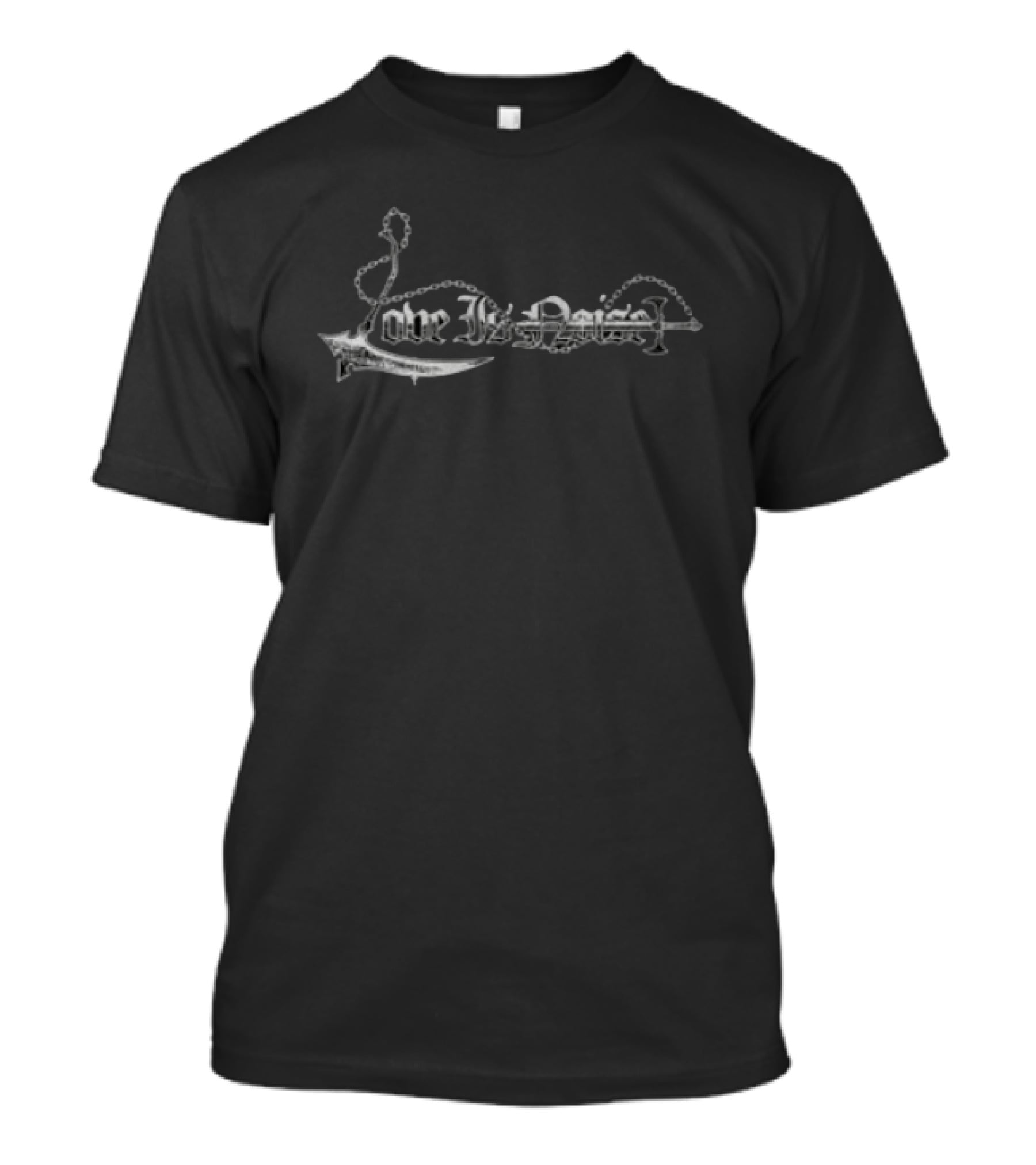 Love Is Noise Store Scythe Sword T-Shirt