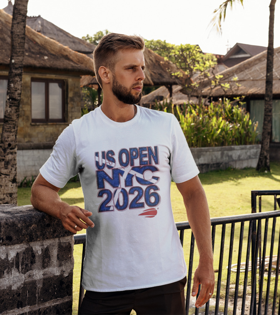 US Open NYC 2026 Tennis New York City Distressed T-Shirt