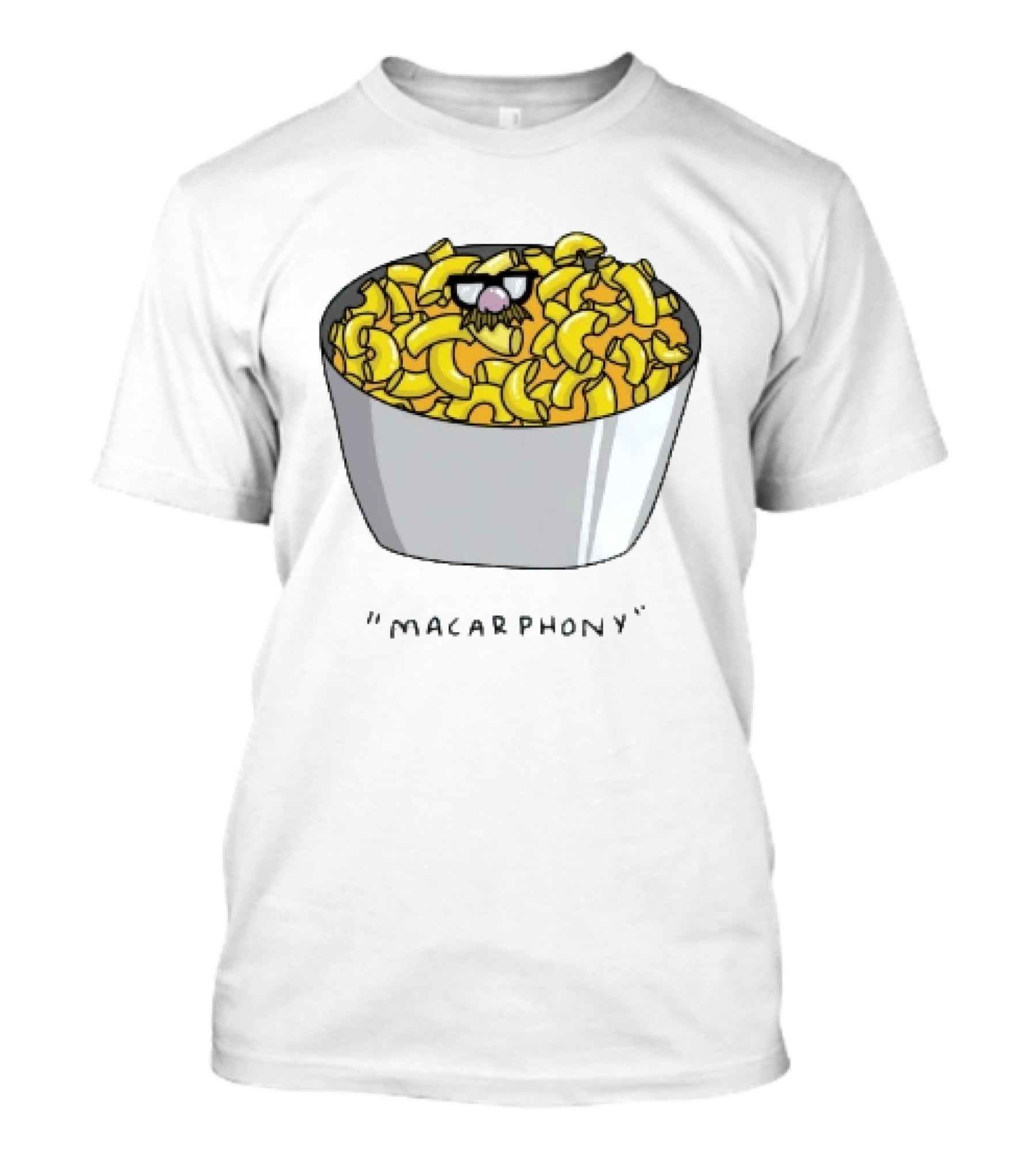 Macarphony Funny Mac And Cheese Bowl Pun T-Shirt