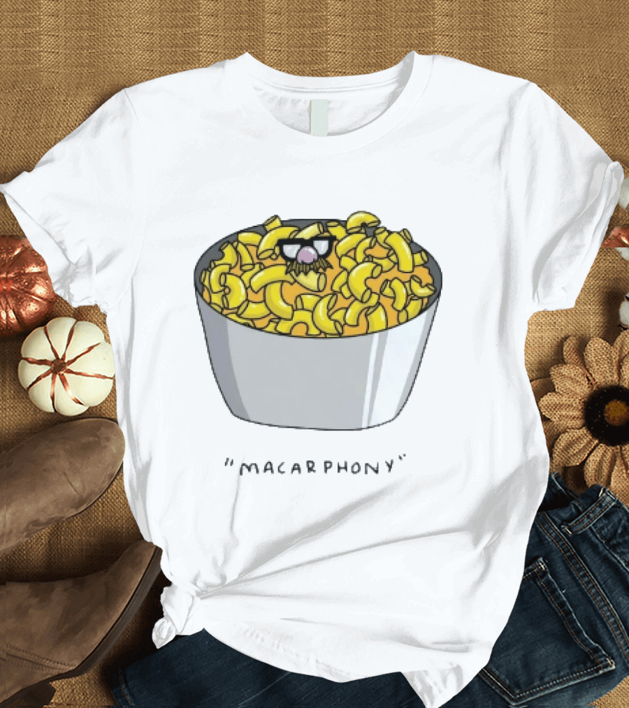 Macarphony Funny Mac And Cheese Bowl Pun T-Shirt