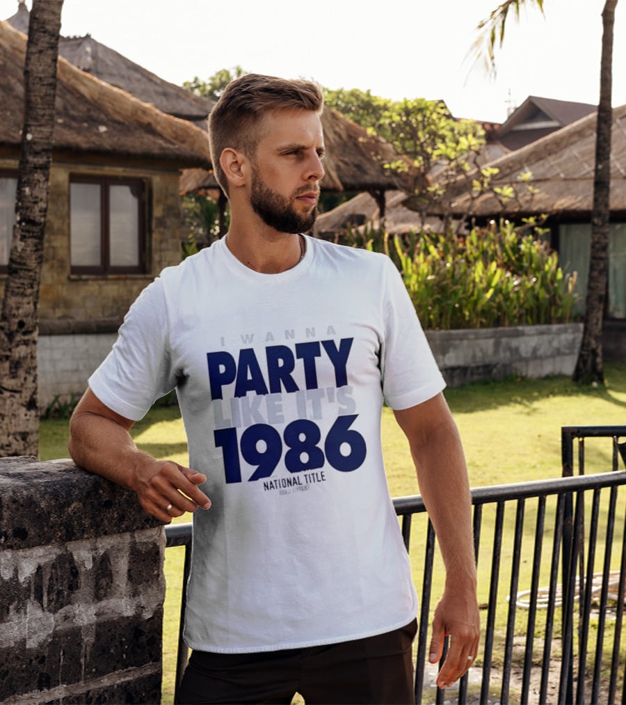 I Wanna Party Like It's 1986 National Title Or Bust T-Shirt