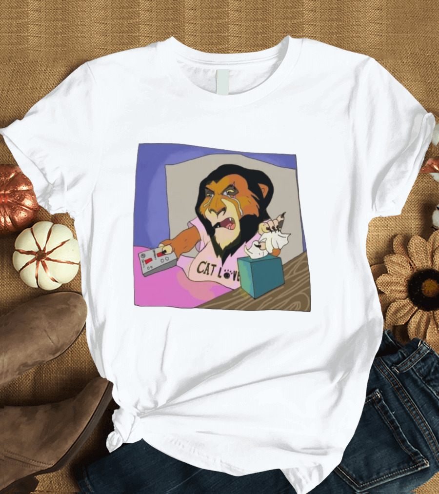 Scar From The Lion King Cat Love Scar Tissue Humor Meme T-Shirt