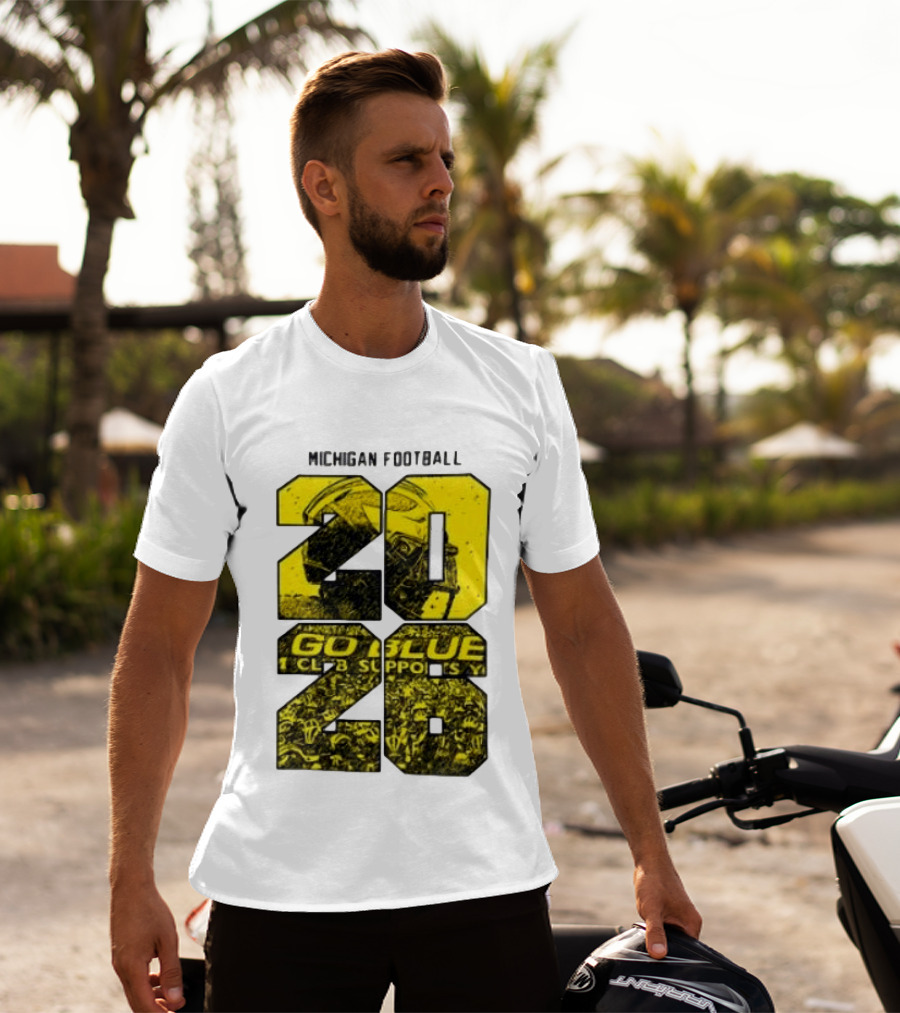Michigan Football 2026 Go Blue Support T-Shirt