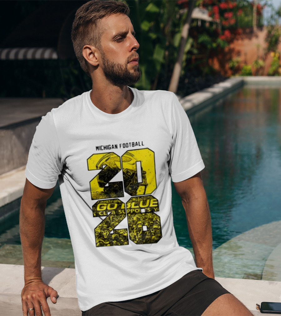 Michigan Football 2026 Go Blue Support T-Shirt