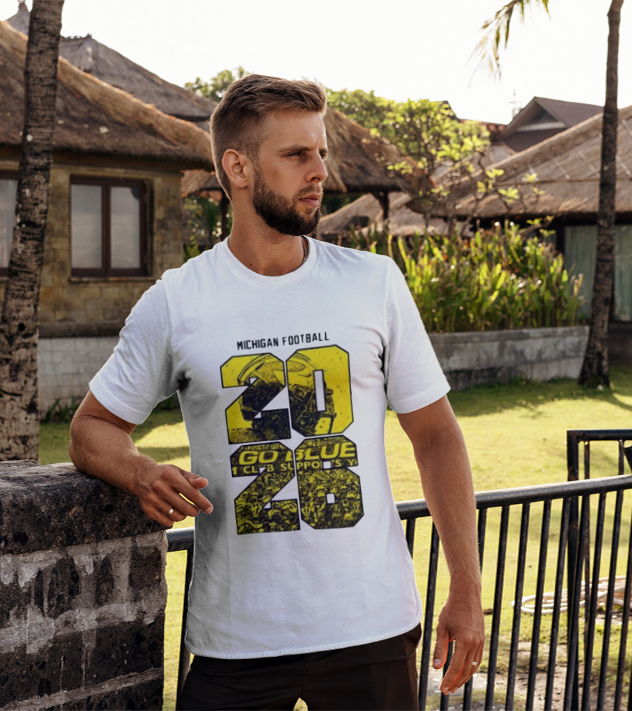 Michigan Football 2026 Go Blue Support T-Shirt