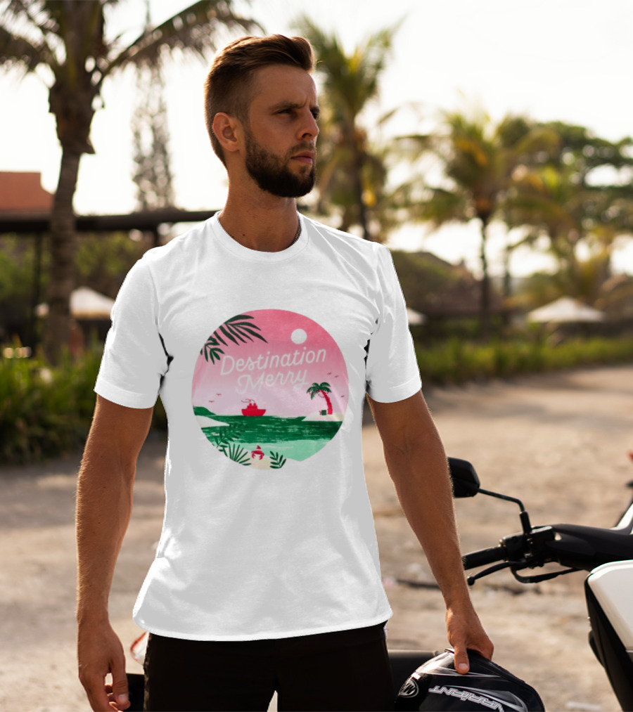 Hallmark Christmas Cruise 2026 Destination Merry White Tropical Getaway T-Shirt