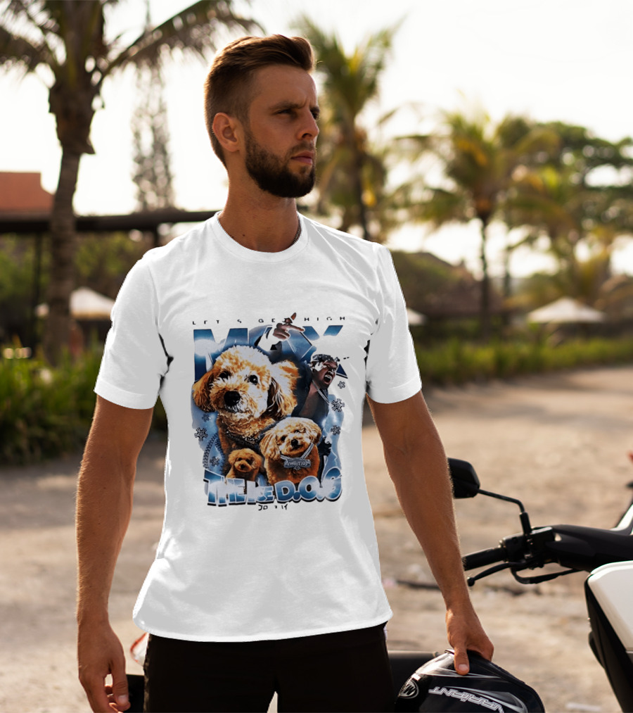 Max The Ice DOG Let's Get High NJPW Pro Wrestling Ambition T-Shirt
