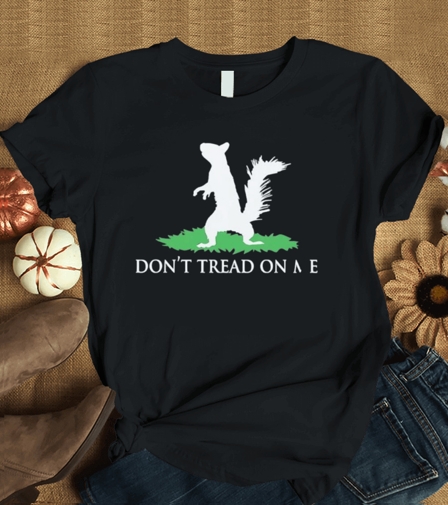 Don't Tread On Me Squirrel Gadsden Flag Missing Letter Puzzle T-Shirt