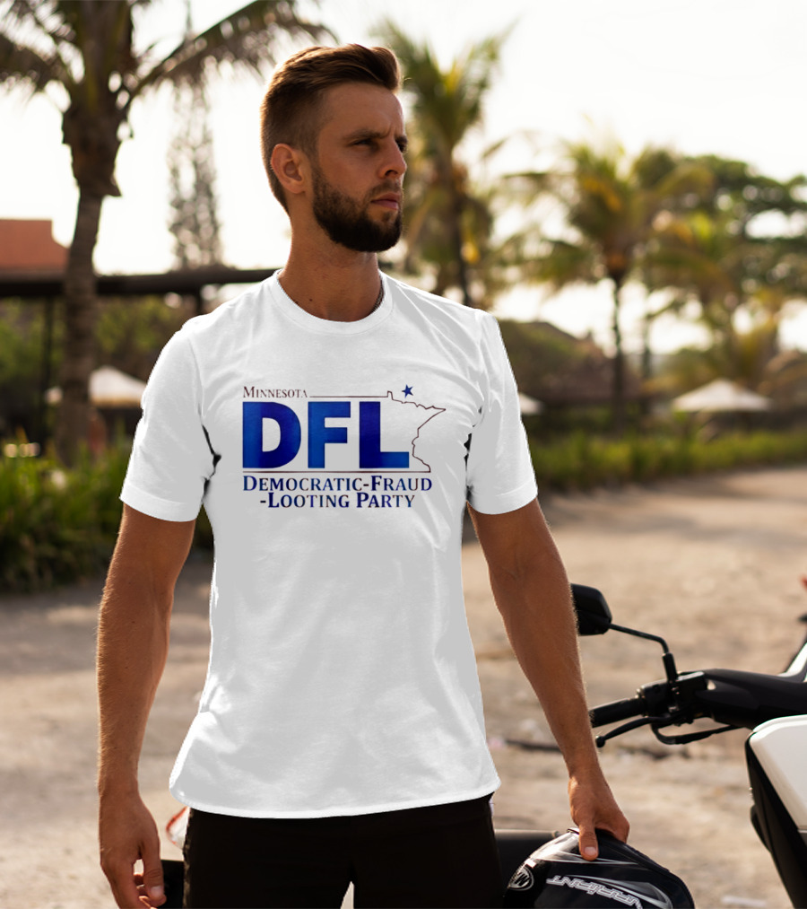 Minnesota DFL Democratic Fraud Looting Party Map Star T-Shirt