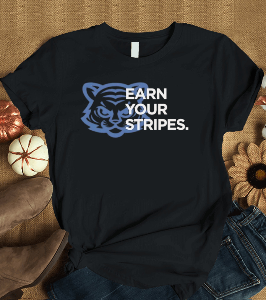 Detroit Tigers Earn Your Stripes MLB T-Shirt